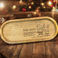 CHRISTMAS EVE TRAY, mango wood tray for treats